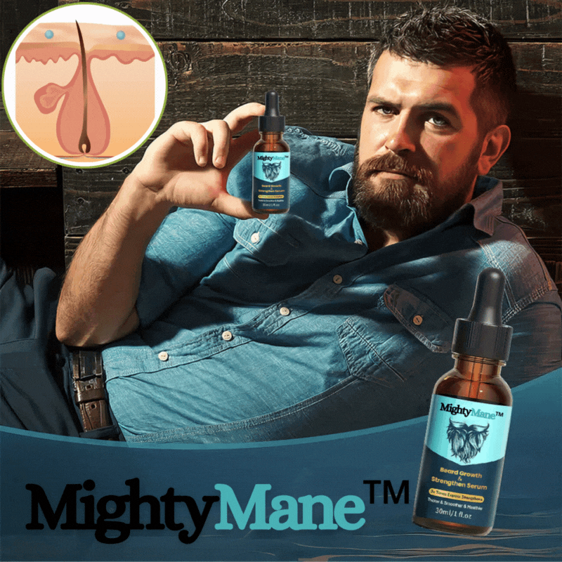 MightyMane™ | Baardgroei & Versterkend Serum