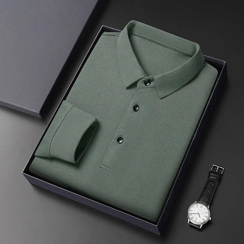 Alwy™ - Heren Poloshirt Lange Mouw