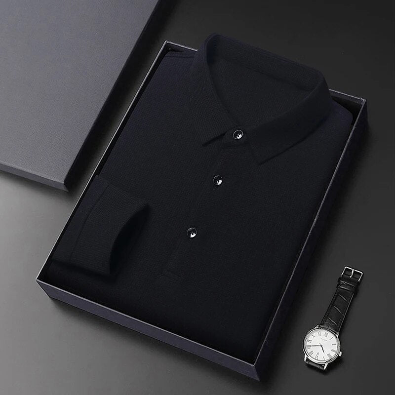 Alwy™ - Heren Poloshirt Lange Mouw