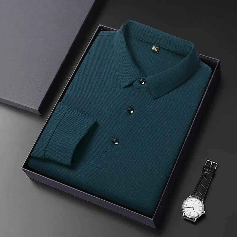 Alwy™ - Heren Poloshirt Lange Mouw