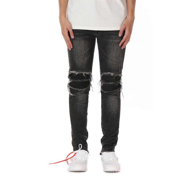 Merola - De blauw gewassen katoenen poly jeans