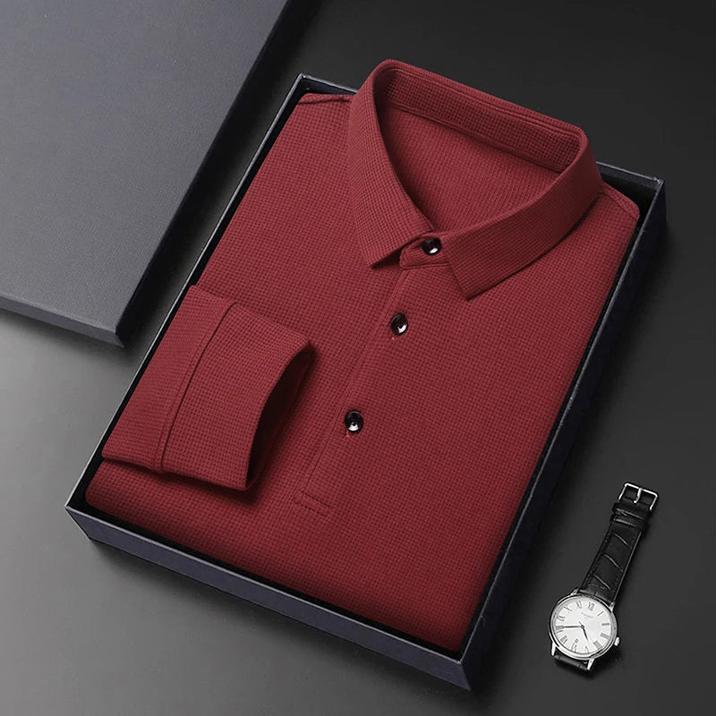 Alwy™ - Heren Poloshirt Lange Mouw