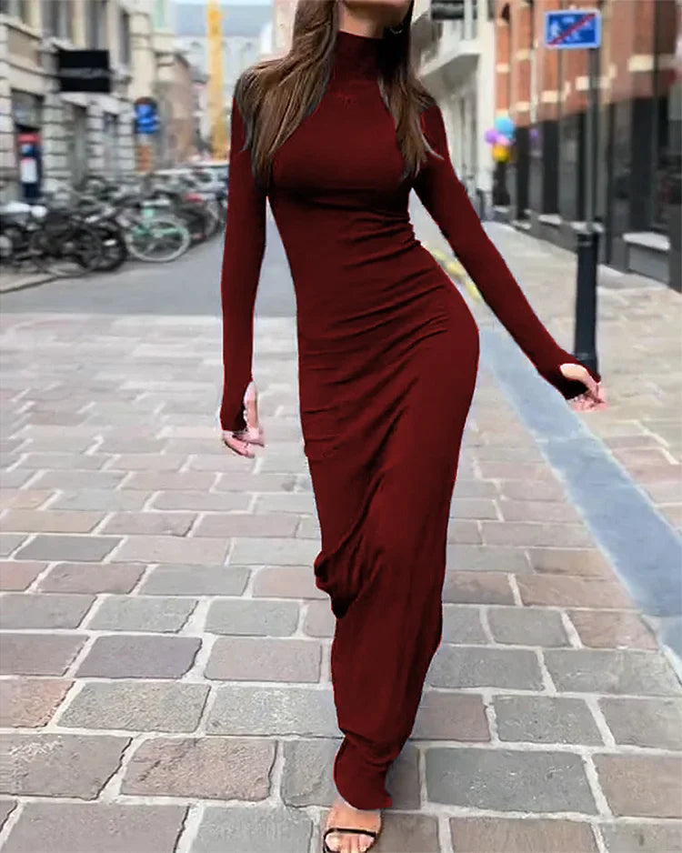 Kiara™ - Lange Mouwen Maxi-Jurk