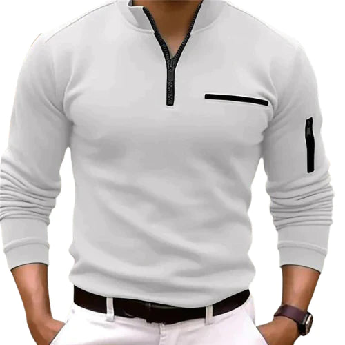 Samey™ -  Herenpoloshirt met kwart rits