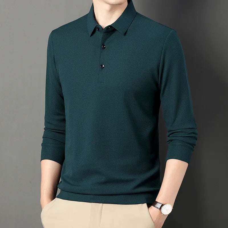Alwy™ - Heren Poloshirt Lange Mouw