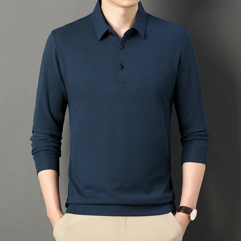 Alwy™ - Heren Poloshirt Lange Mouw