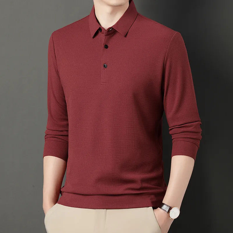 Alwy™ - Heren Poloshirt Lange Mouw