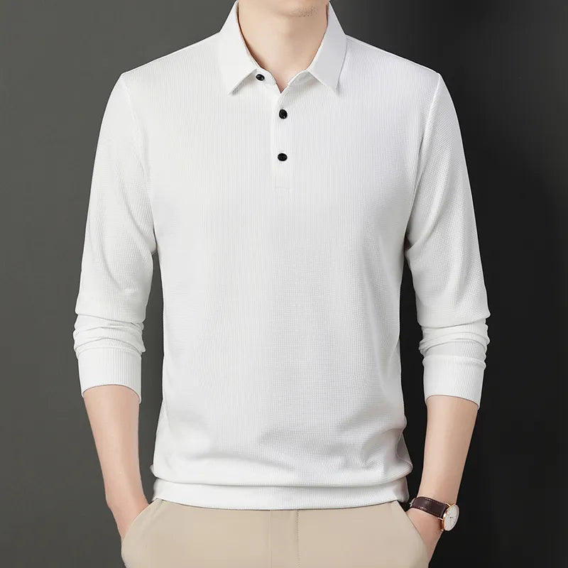 Alwy™ - Heren Poloshirt Lange Mouw