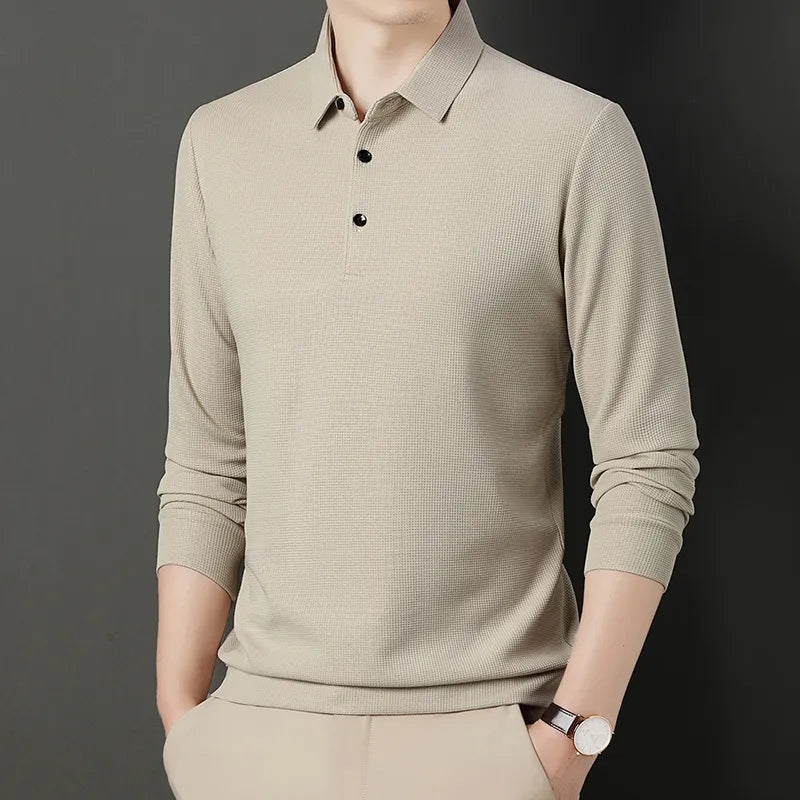 Alwy™ - Heren Poloshirt Lange Mouw