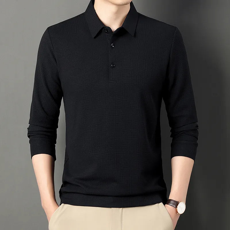 Alwy™ - Heren Poloshirt Lange Mouw