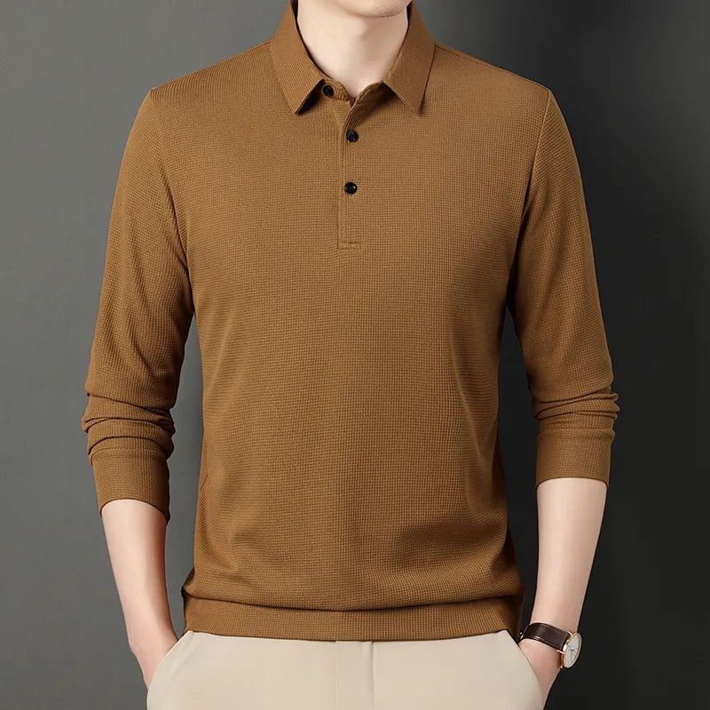Alwy™ - Heren Poloshirt Lange Mouw