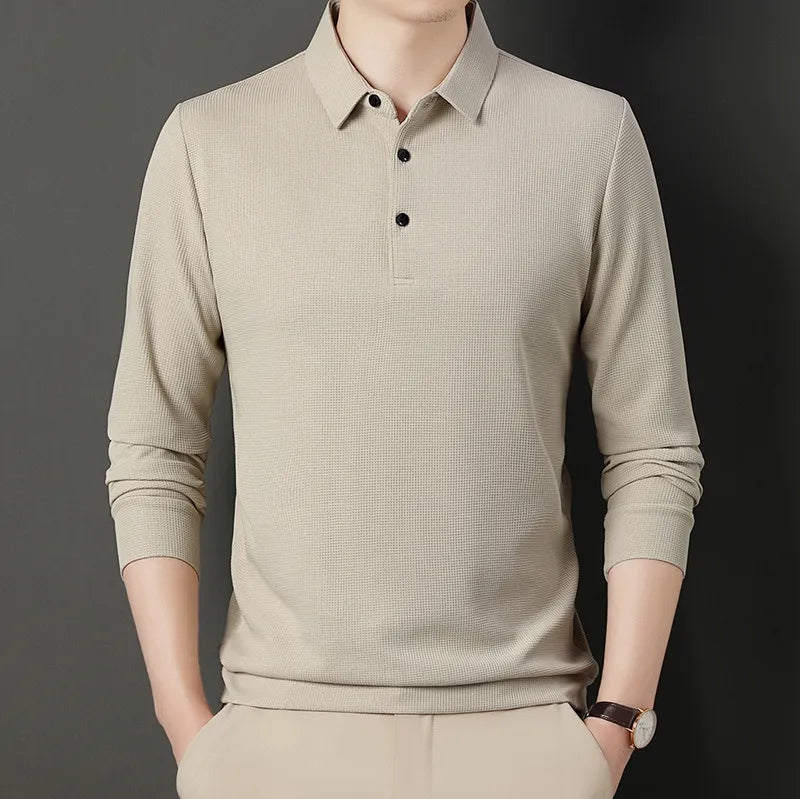 Alwy™ - Heren Poloshirt Lange Mouw