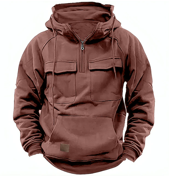 Urban™ - Vrijblijvend hoodie met kwart rits