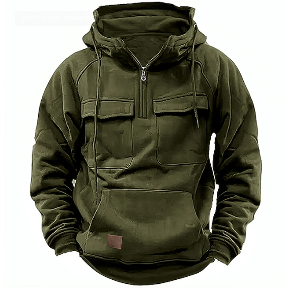 Urban™ - Vrijblijvend hoodie met kwart rits
