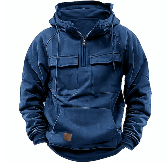 Urban™ - Vrijblijvend hoodie met kwart rits