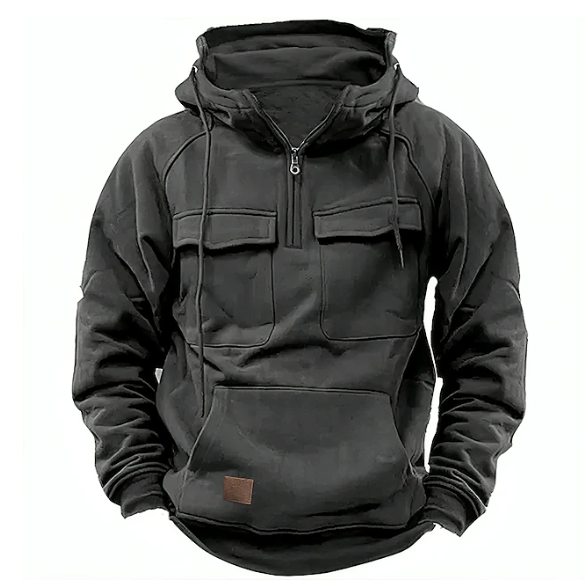 Urban™ - Vrijblijvend hoodie met kwart rits