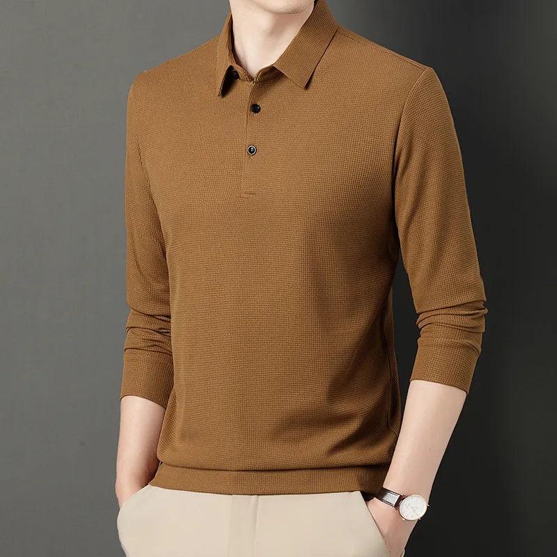 Alwy™ - Heren Poloshirt Lange Mouw