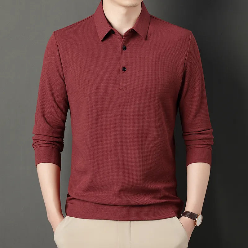 Alwy™ - Heren Poloshirt Lange Mouw