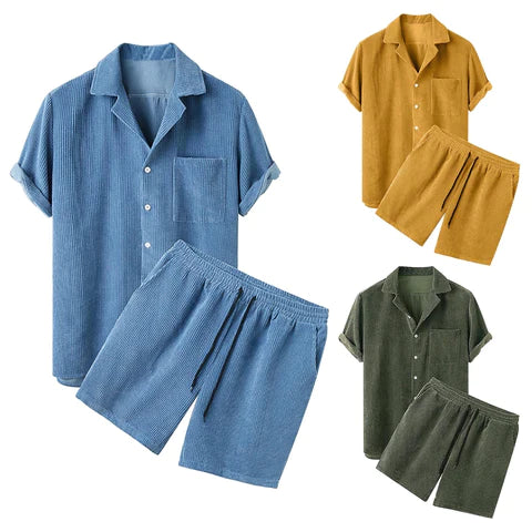 Mandora - Korte set in corduroy voor heren